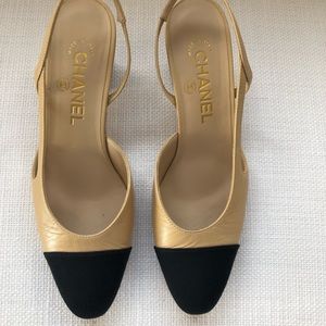 Chanel slingback pumps